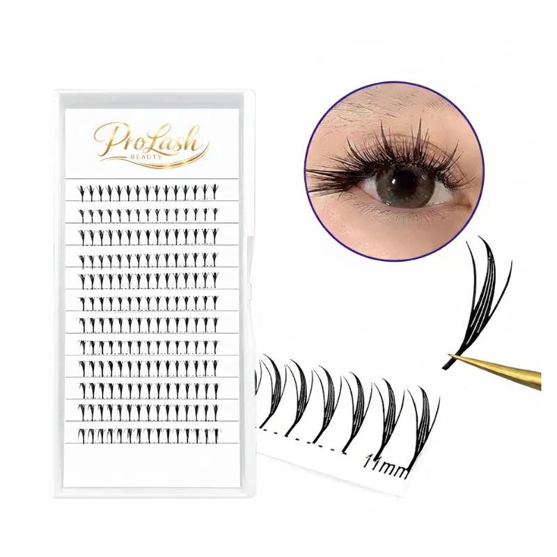 Laser cut lash extensions — feathered tip