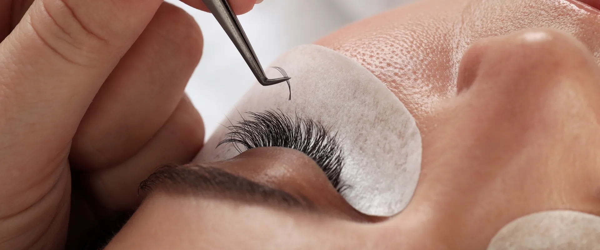 Mega volume lash extensions — dense dramatic set